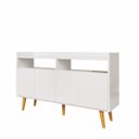 Ver imagem 5 de Buffet Aparador Intense 4 Portas 2 Nichos Retrô Balcão Sala Cantinho do Café