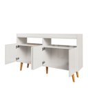 Ver imagem 4 de Buffet Aparador Intense 4 Portas 2 Nichos Retrô Balcão Sala Cantinho do Café