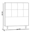 Ver imagem 2 de Cabeceira Roma para Cama Box Queen 160corino Marrom-D’Rossi