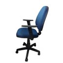 Ver imagem 4 de Cadeira Giratória Gerente Slin azul Eduflex