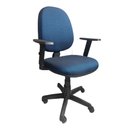 Ver imagem 1 de Cadeira Giratória Gerente Slin azul Eduflex