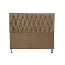 Ver imagem 3 de Cabeceira Cama Box King Estofada França 195 Cm Suede Bege Nude
