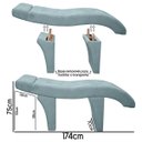 Ver imagem 4 de Maca Lash Designer Cilios Luxo Estofada Estética Veludo Verde-água