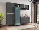 Ver imagem 3 de Cozinha Mod. Completa Vanessa 230cm C/ Armário Aéreo Ajl
