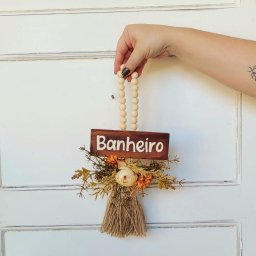 Pingente Banheiro Floral 34x23 - 3