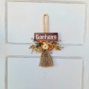 Ver imagem 1 de Pingente Banheiro Floral 34x23