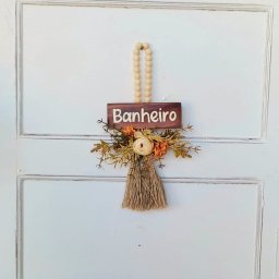 Pingente Banheiro Floral 34x23 - 1