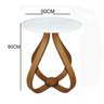 Mesa Lateral Bella 50x60cm (pé Cebola) Vidro - 2