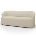 Ver imagem 1 de Sofá 3 Lugares Orgânico Sala de Estar Living 170cm Carmen F04 Linho Creme - Lyam Decor