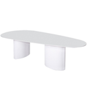 Ver imagem 2 de Mesa de Jantar Orgânica Duo 180x100cm Laqueada Branca Modelar Moveis Mesa de Jantar Orgânica Laquead