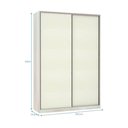 Ver imagem 3 de Guarda-roupa Solteiro Luciane 2 Portas de Correr 3 Gavetas Prime Plus 160 Cm