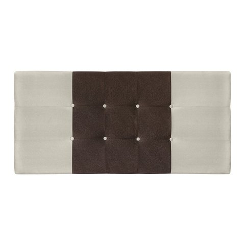Cabeceira Solteiro Jbe Moveis Nina 94cm Bege/marrom Para Cama Box 88cm Decoração Quarto
