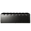 Ver imagem 3 de Calçadeira Recamier Baú Para Cama De Casal Dália 140x50 Cm W01 Couríssimo Preto - Lyam Decor