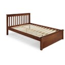 Ver imagem 2 de Cama Casal Inglesa com Peseira Fechada em Madeira Maciça Mv Mogno