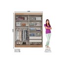 Ver imagem 6 de Guarda Roupa Casal 2 Portas 2 Gavs B353 Cinamomo/Of Wt Henn