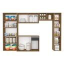 Ver imagem 2 de Armário de Cozinha 5 Peças Liris Boreal/grafite - Móveis Arapongas Boreal/grafite