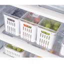 Ver imagem 5 de Organizador de Geladeira Quadrado 6,8 Litros C/ 3 Cestos-plastutti