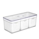 Ver imagem 1 de Organizador de Geladeira Quadrado 6,8 Litros C/ 3 Cestos-plastutti