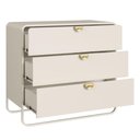 Ver imagem 5 de Comoda 3 Gavetas Organica 90 cm 28068 Off White Artesano