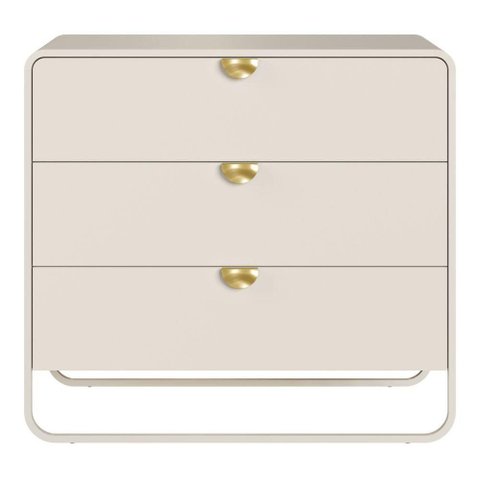 Comoda 3 Gavetas Organica 90 cm 28068 Off White Artesano
