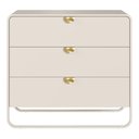 Ver imagem 1 de Comoda 3 Gavetas Organica 90 cm 28068 Off White Artesano