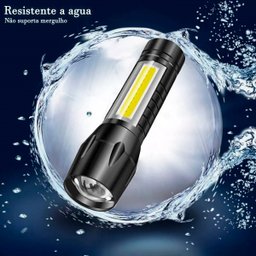 Kit Farol Lanterna Bike Bicicleta Recarregável USB Zoom Profissional Sinalizador Led + Suporte Unive - 3