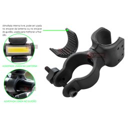 Kit Farol Lanterna Bike Bicicleta Recarregável USB Zoom Profissional Sinalizador Led + Suporte Unive - 2