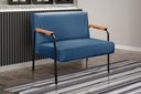 Ver imagem 5 de Namoradeira Jade Cor:Linho Azul 330