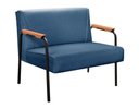 Ver imagem 1 de Namoradeira Jade Cor:Linho Azul 330