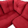Sofá de Canto Em L - Marselha - 6 lugares - Almofadas Soltas - Espuma D28 - Vermelho - 4