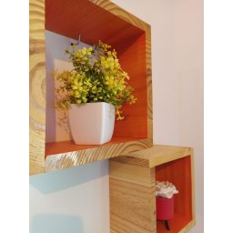 Conjunto de Nichos Decorativos em Madeira Ps5 - 3
