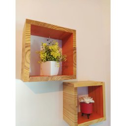 Conjunto de Nichos Decorativos em Madeira Ps5 - 4
