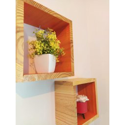 Conjunto de Nichos Decorativos em Madeira Ps5 - 2