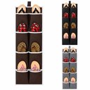 Ver imagem 1 de Sapateira de Porta 8 Nichos Organizador Vertical Armario Guarda Roupa Impermeavel 4 Pares de Sapato
