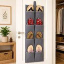 Ver imagem 2 de Sapateira de Porta 8 Nichos Organizador Vertical Armario Guarda Roupa Impermeavel 4 Pares de Sapato