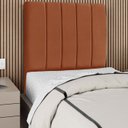 Ver imagem 2 de Cabeceira Solteiro 90cm Arlla Suede Terracota Rm