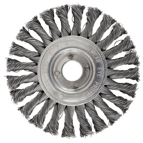 Escova de Aço Circular Trançada 150 x 13 mm - 7272 - BRASFORT Escova de Aço Circular Trançada 150 X 