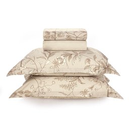 Jogo de Cama King Karsten 180 Fios Percal 100% Algodão Claire - 1 Jogo de Cama King Karsten 180 Fios Percal 100% Algodão Claire - 1
