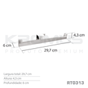 Ver imagem 4 de Papeleira Dupla Inox Corten - Kromus RT0313C