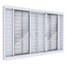 Janela de Aço Veneziana 6 Folhas com Grade 100x200 Lucasa - 1