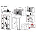 Ver imagem 4 de Quarto Infantil Completo com Berço 3 em 1 para Colchão 130x60cm Multimóveis Mp4383 Branco