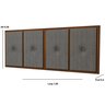 Painel Cabeceira Box Queen 1,60 Madeira Suede Cinza - Comprar Moveis em Casa - 2