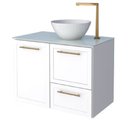 Ver imagem 1 de Armário Banheiro 80cm Jambo Branco - P102852 - Cozimax Armario Banheiro 80cm Jambio Branco - P102852