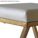 Ver imagem 5 de Banqueta Alta Industrial Cozinha Bar Balcão Bistro Zenite com Encosto Metalon Cobre 75cm
