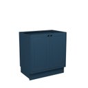 Ver imagem 7 de Cozinha Compacta Modulada 7 Portas 3 Gavetas 100% MDF 1 Tampo Sevilha Azul/Órion