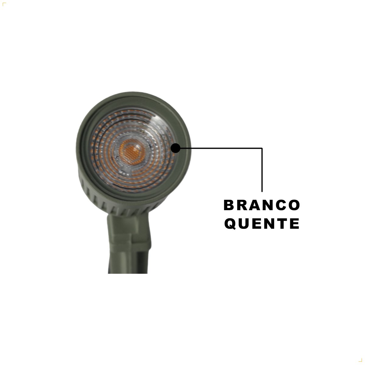 Espeto P/ Jardim Refletor Led 6w Interlight Verde Salvia - 2