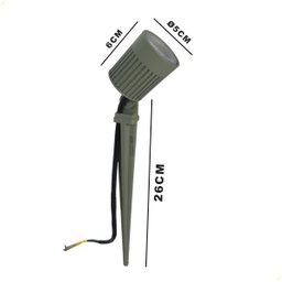 Espeto P/ Jardim Refletor Led 6w Interlight Verde Salvia - 4