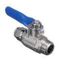 Ver imagem 1 de Torneira Macho de Metal em Linha Conexão Mangueira de 1/4 Rosca de 1/4