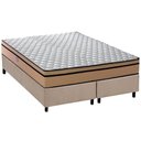 Ver imagem 1 de Cama Box Queen: Colchão Ortopédico Plumatex D45 / Ep / Anatômico Selectus + Base Crc Suede Clean(