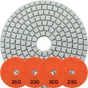 Ver imagem 1 de Kit 4 Disco Lixa Polimento Úmido Mármore 10 Cm Grão 300